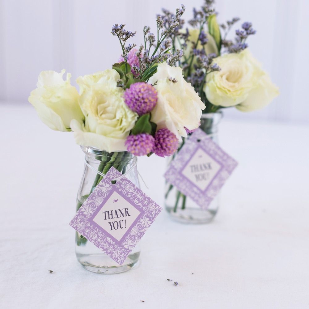 Personalized Diamond Wedding Favor Gift Tags 1483