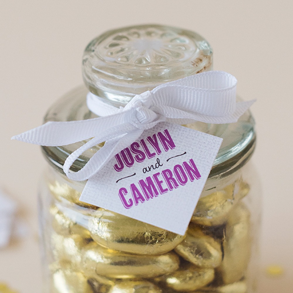 Personalized Diamond Wedding Gift Tags