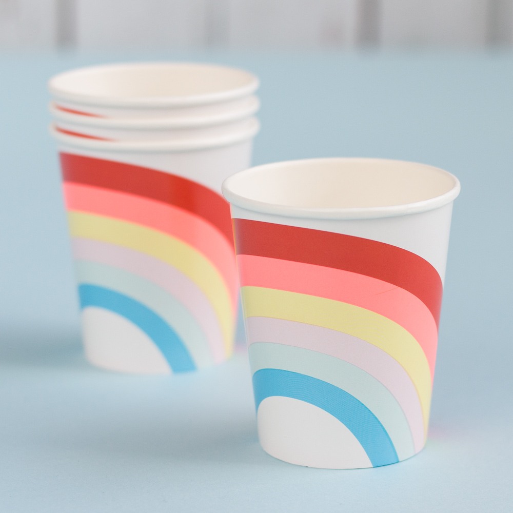Rainbow And Unicorn Cups 8782