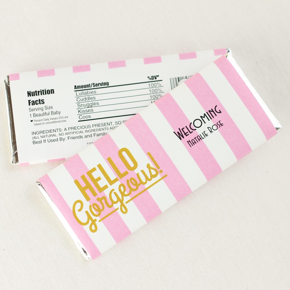 Personalized Baby Shower Hershey's Chocolate Bars