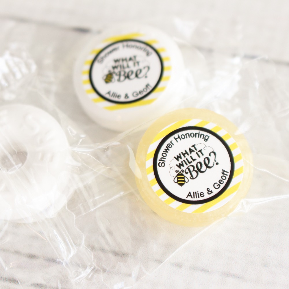 personalized bee reveal life savers