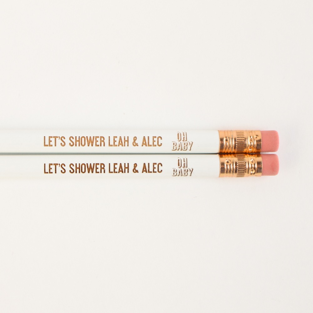Personalized Baby Shower Pencils