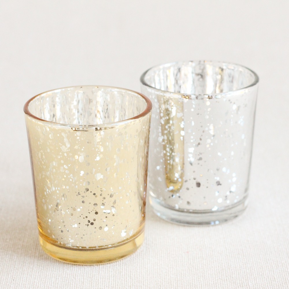 Mercury Glass Tealight Holders 8717