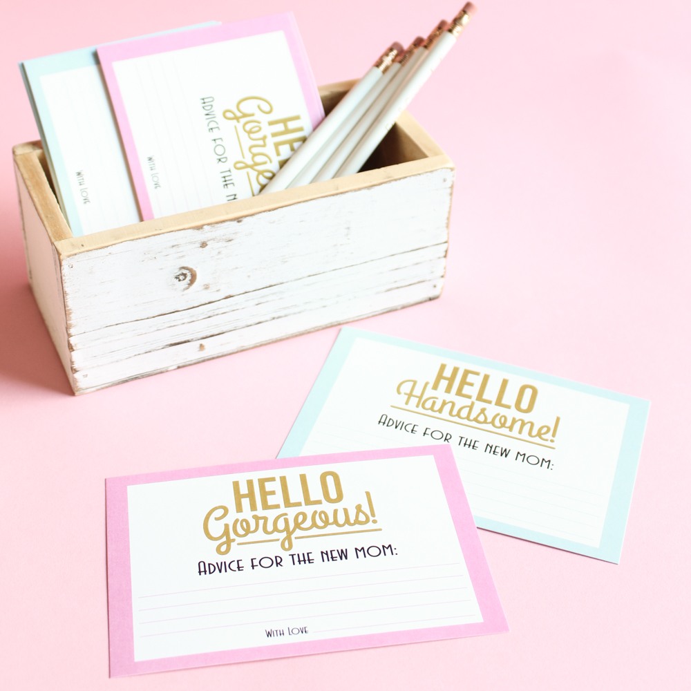 Personalized Baby Shower Advice Cards 9925