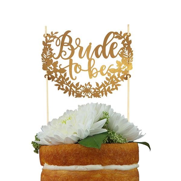 Bride To Be Paper Cake Topper 10171
