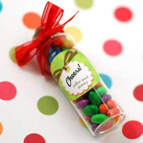 Wedding Glass Favor Tube 