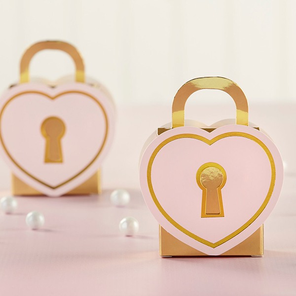 Love Lock Favor Boxes 10546