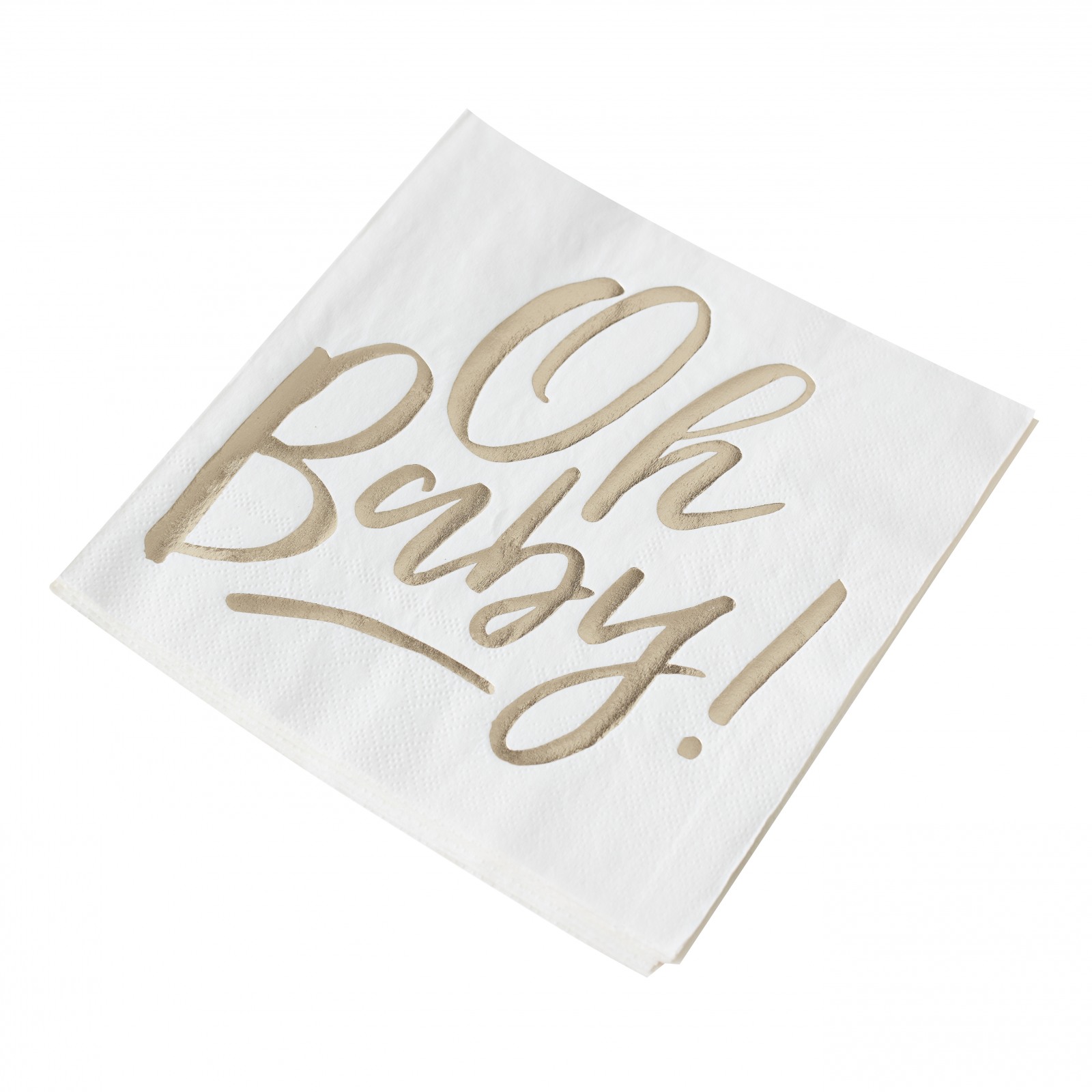 Oh Baby Gold Foil Napkins