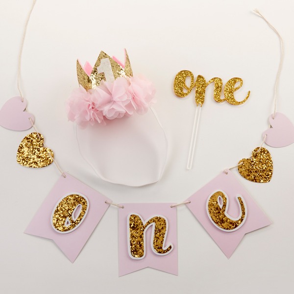 Gold Glitter 1St Birthday Decor Kit 10672