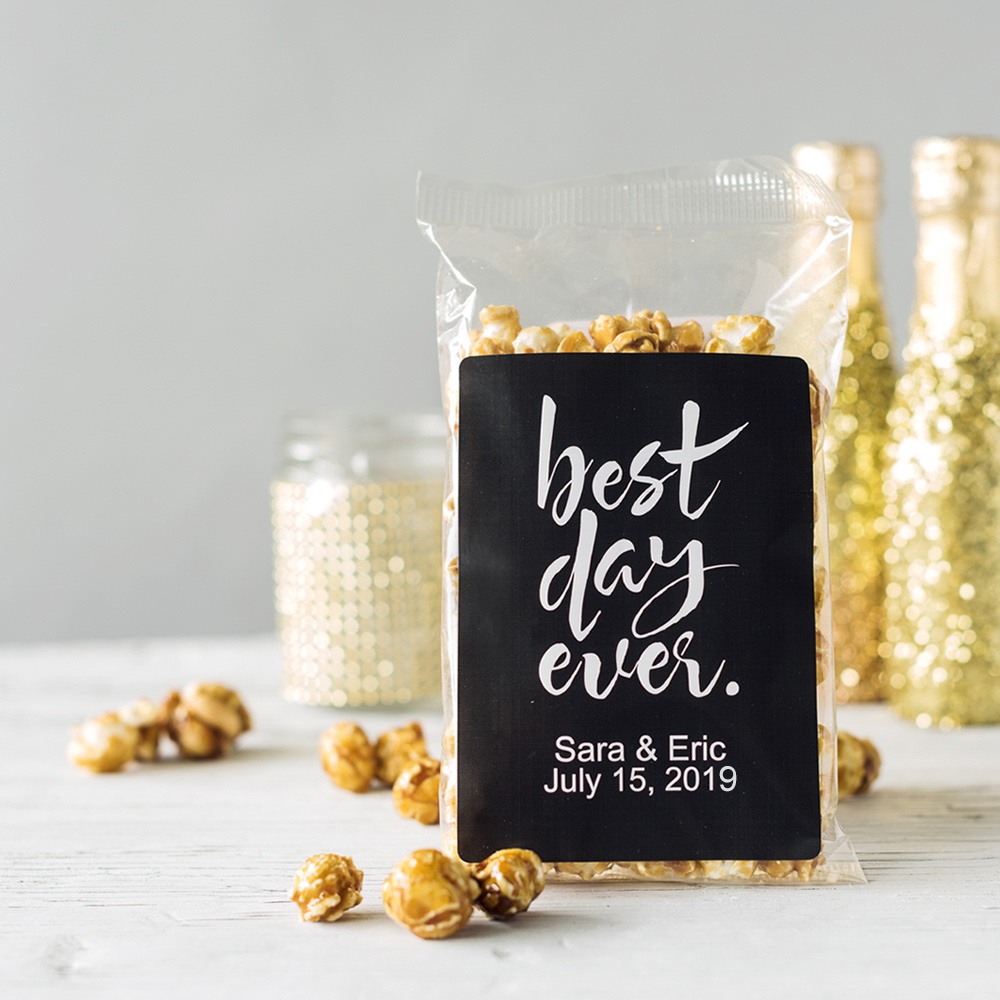 Personalized Best Day Ever Caramel Popcorn