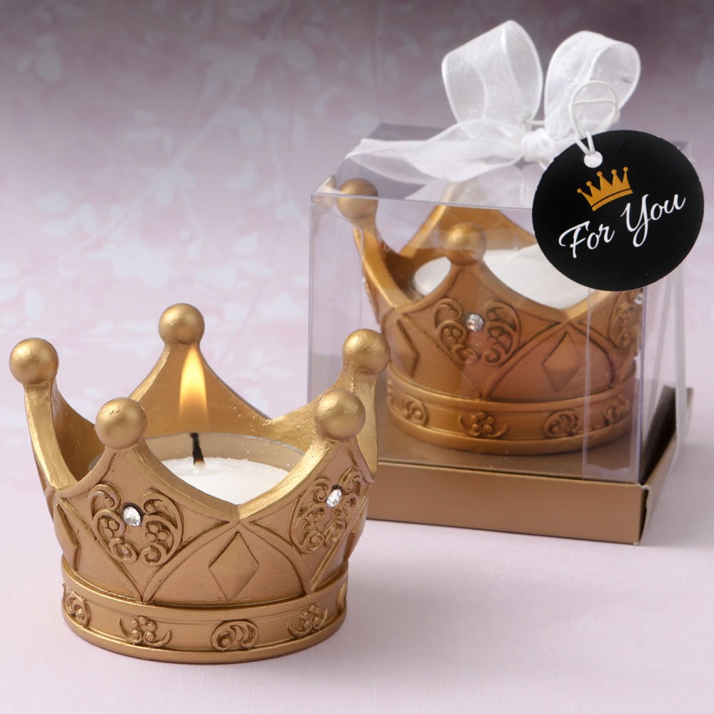 Gold Crown Candle Holders 10790