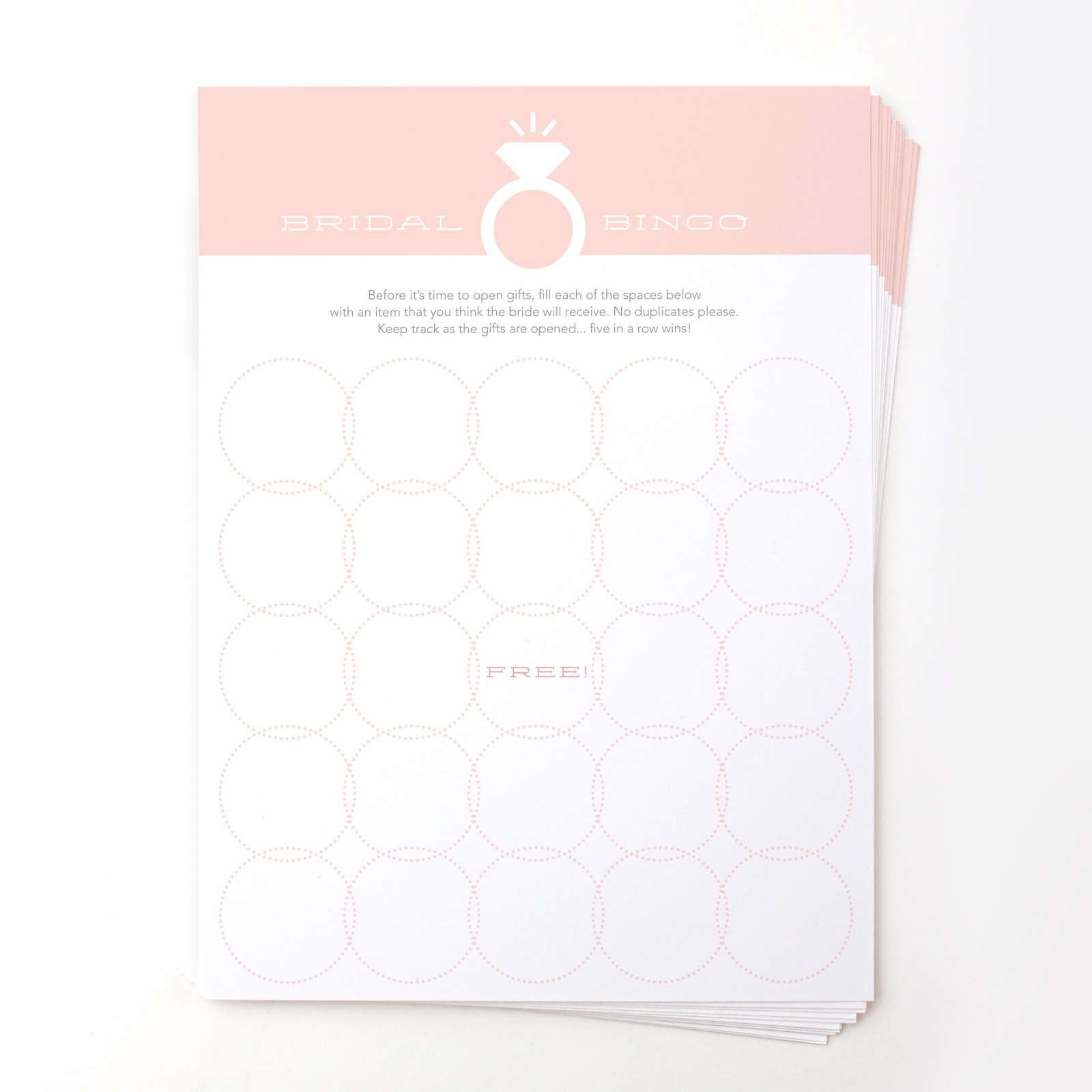 Bridal Bingo Games