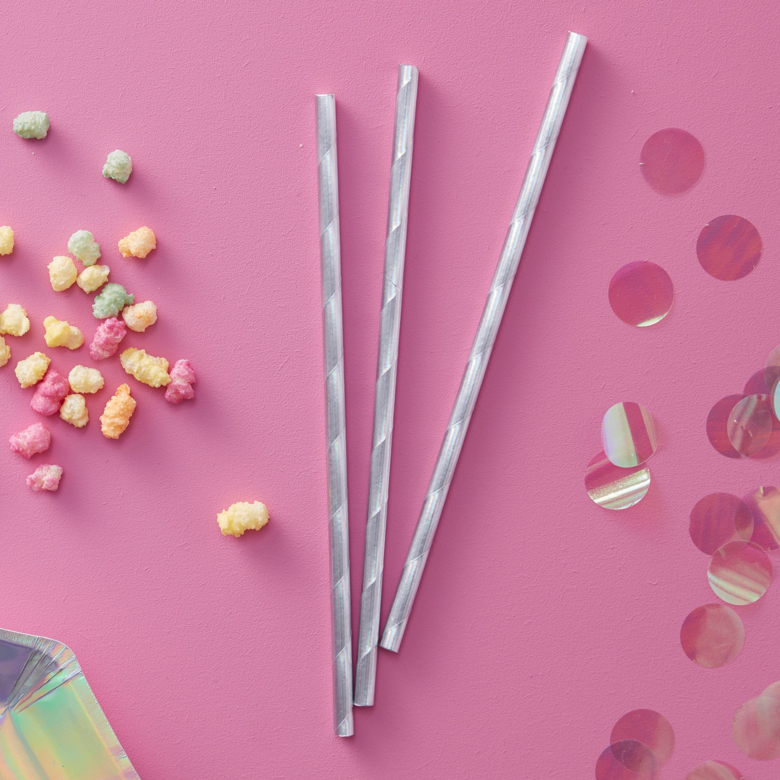 Iridescent Party Straws 10953