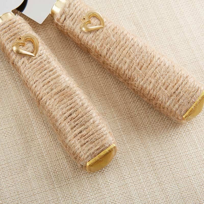 Rustic Cake Server & Knife Set