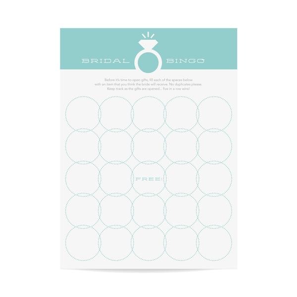Bridal Bingo Games Blue