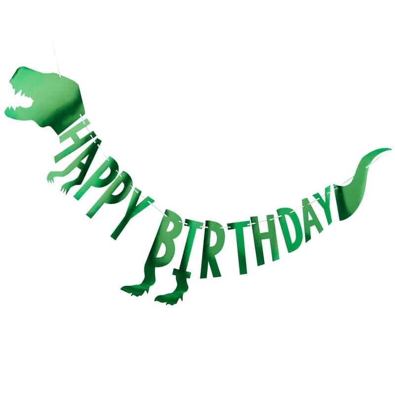 Dinosaur Party Happy Birthday Bunting