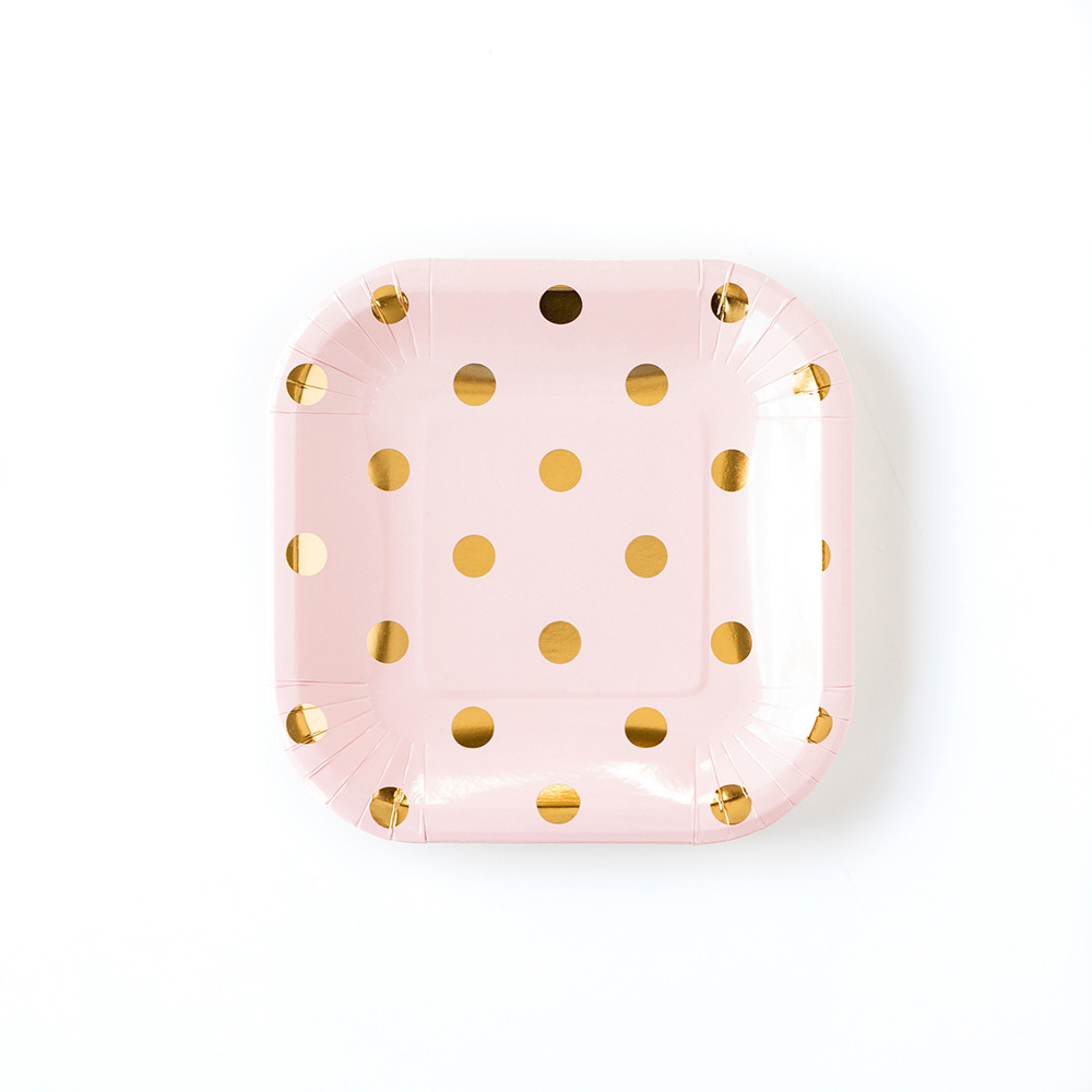 pink polka dot