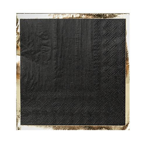 Posh Cocktail Napkin black