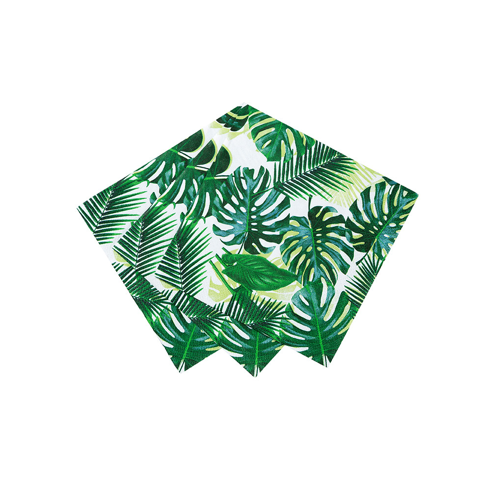 Tropical Fiesta Palm Leaf Cocktail Napkin 2