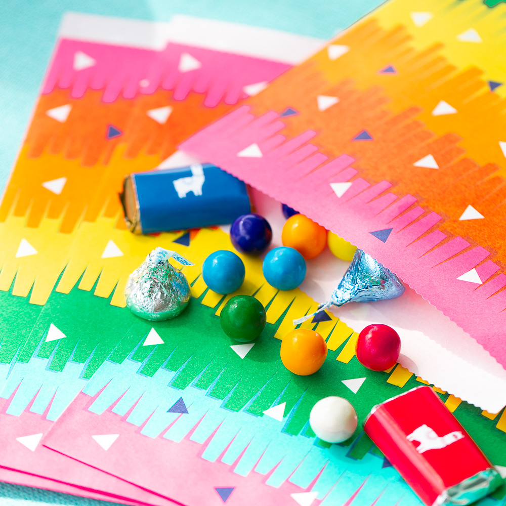 Fiesta Fun Paper Treat Bag Baby Shower