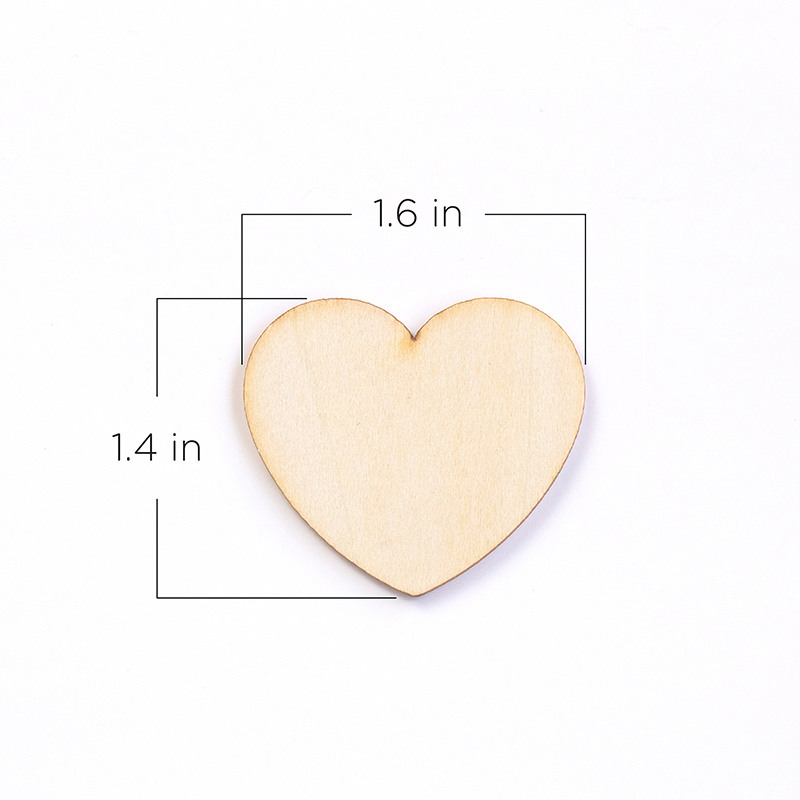 Wooden Hearts for Guest Book Alternative