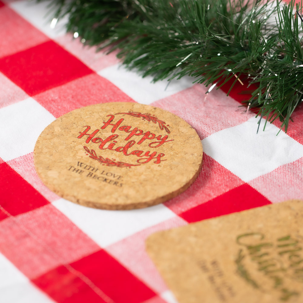 Personalized Party Cork Coasters 8632