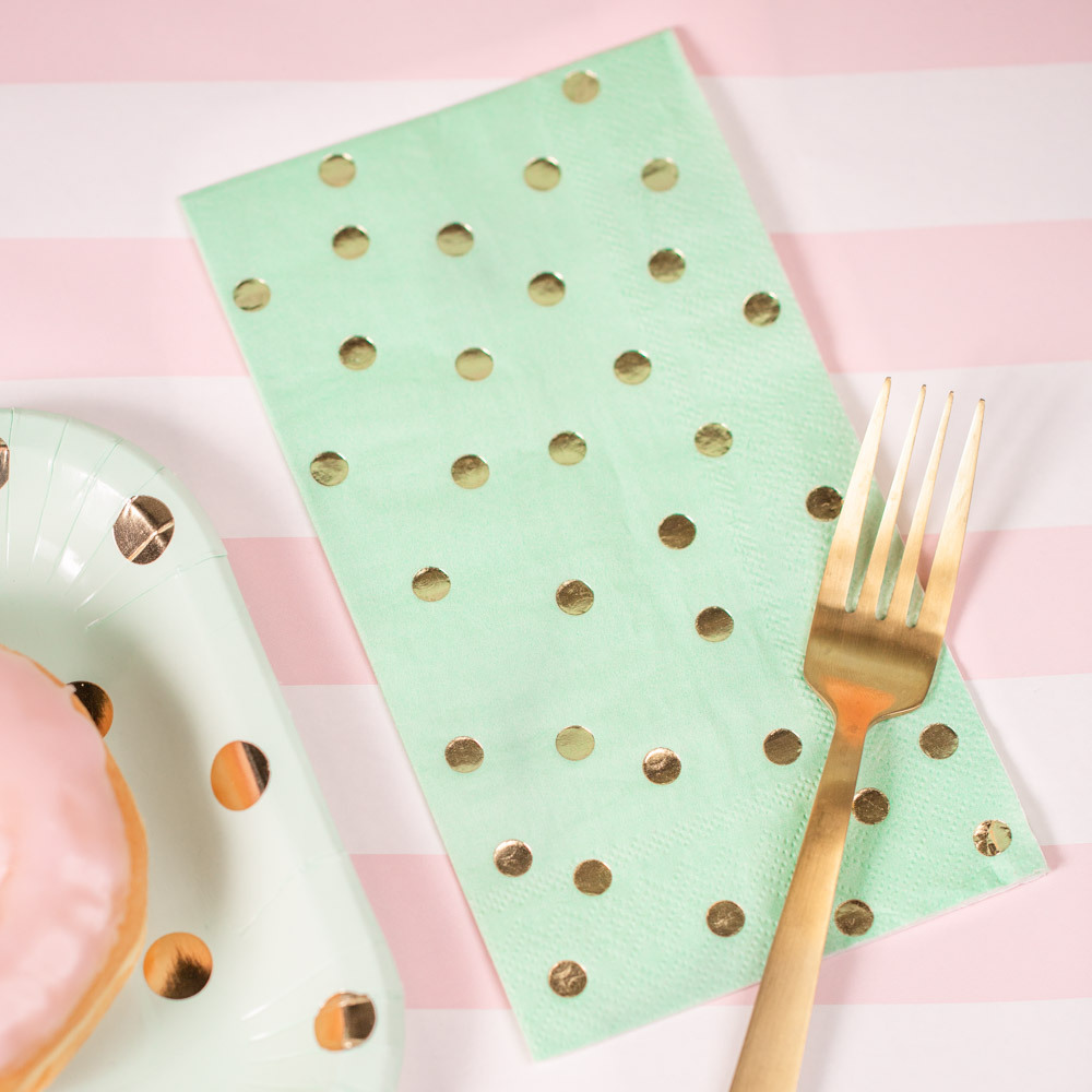 Polka Dot Pastel Dinner Napkins 11488