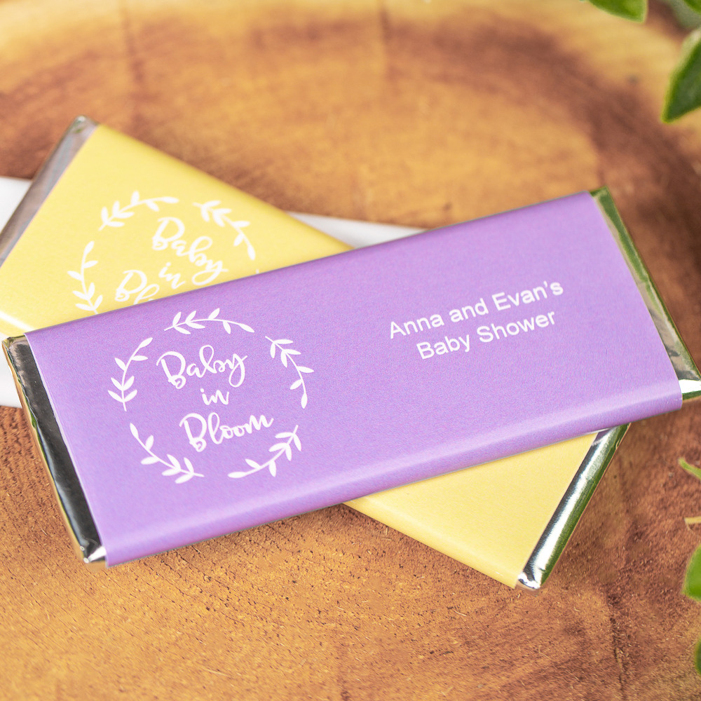 Personalized Baby in Bloom Baby Shower Hershey's Chocolate Bars