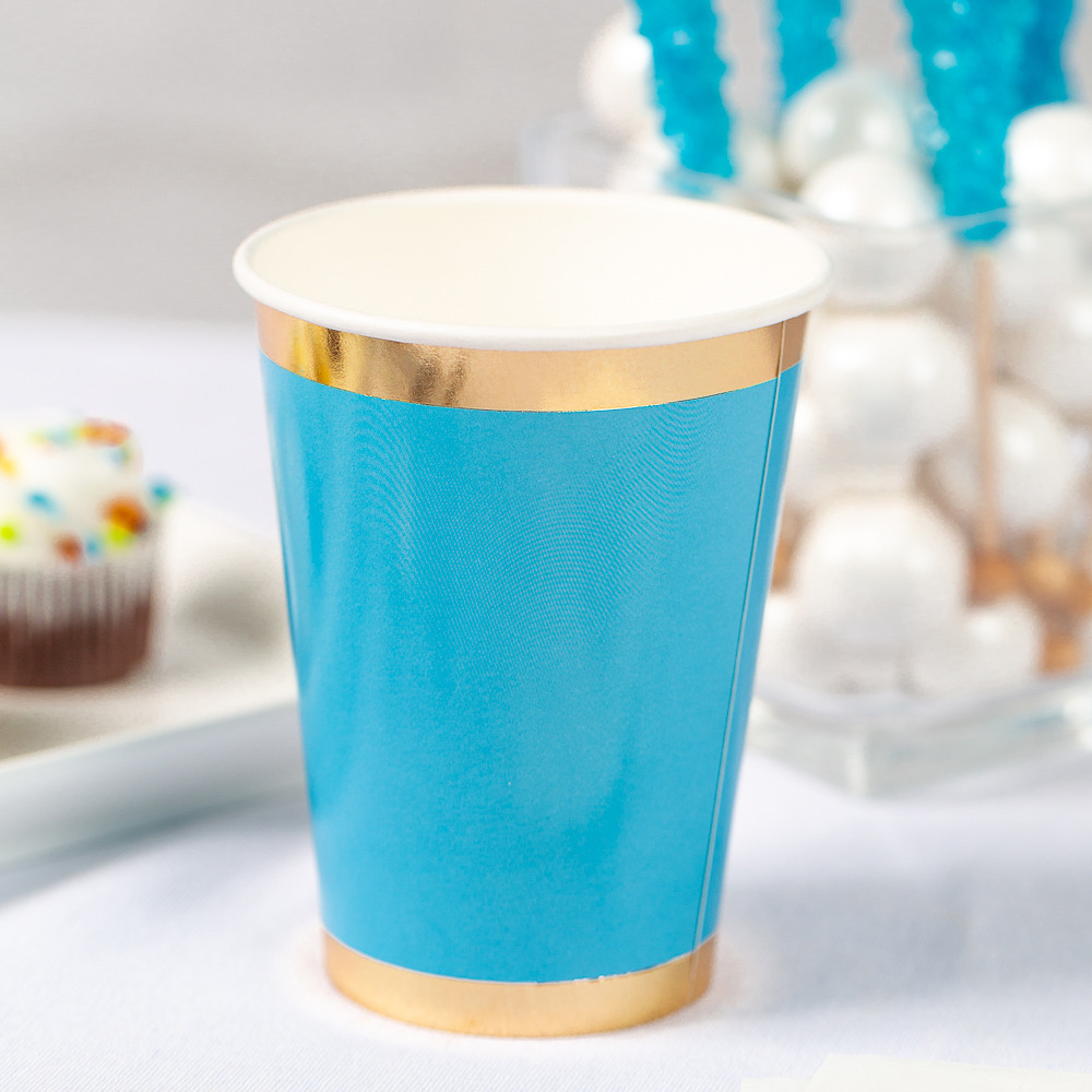 Posh Paper Cups blue oh  boy