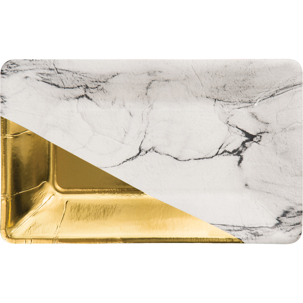 Marble Foil Serving Plate 11781