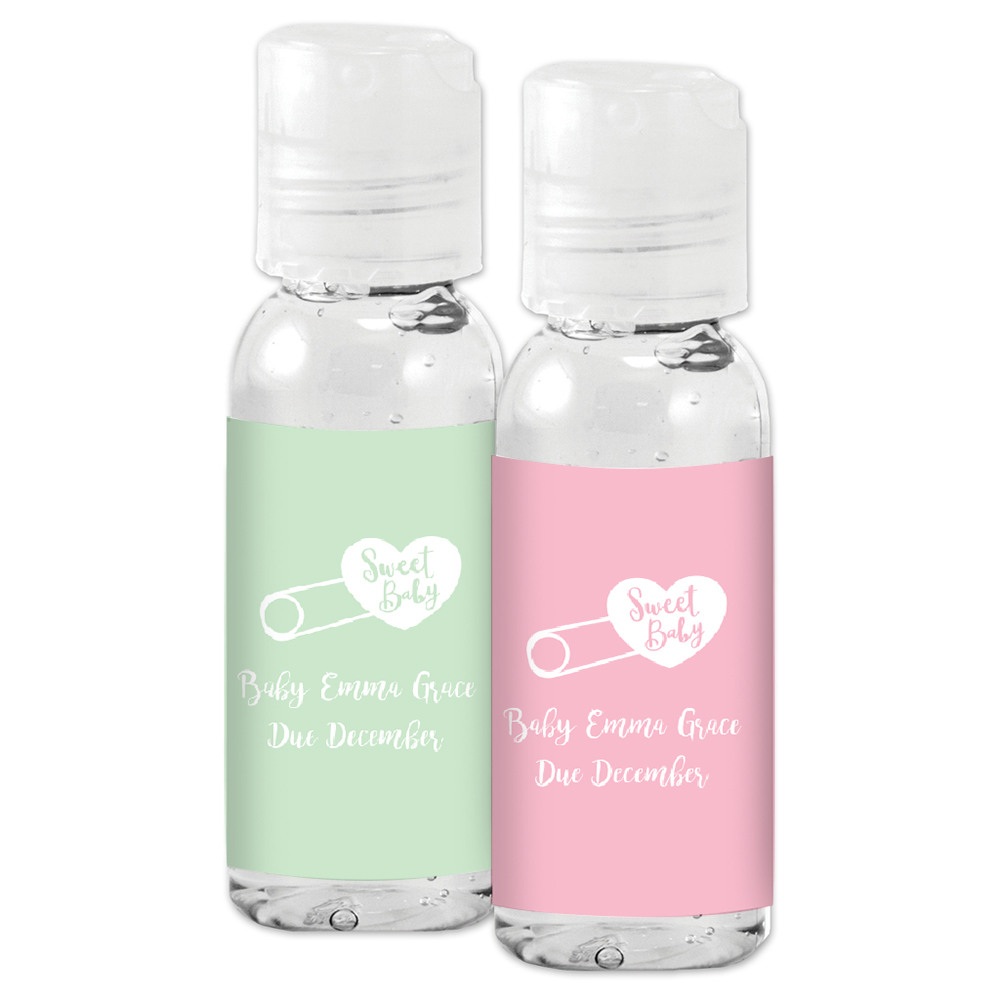 Personalized Baby Shower Hand Sanitizer Favors 11720