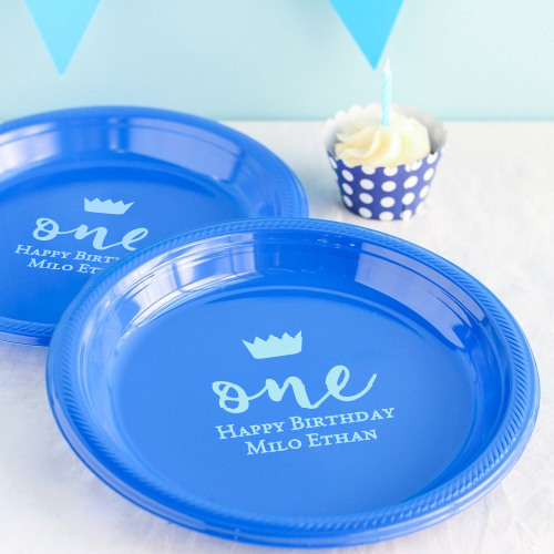Personalized Round Birthday Plastic Plates 2785