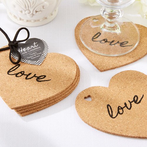 Heart Shaped Cork Coasters 6624