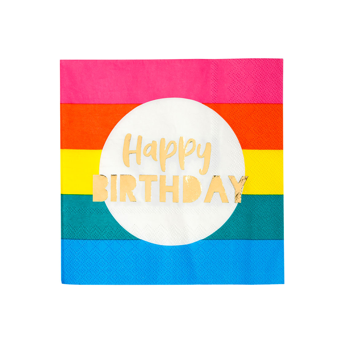  happy birthday rainbow napkins