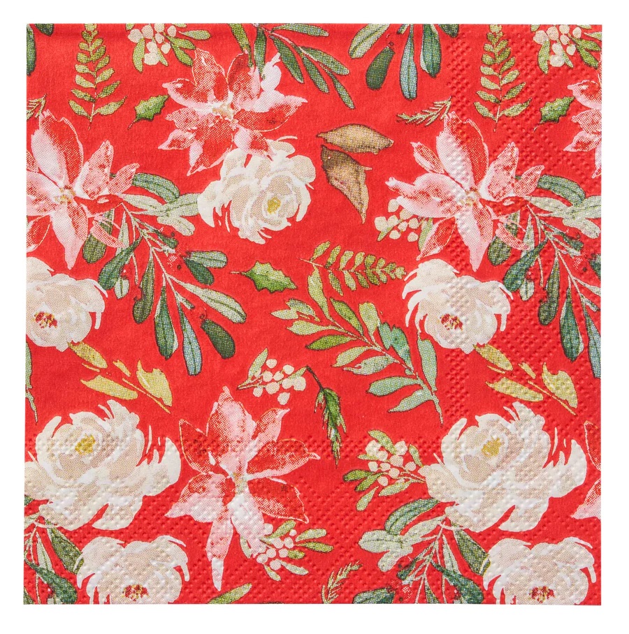 Winter Blossom Cocktail Napkin 13300