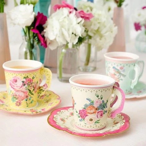 Vintage Paper Tea Cup Set 13051