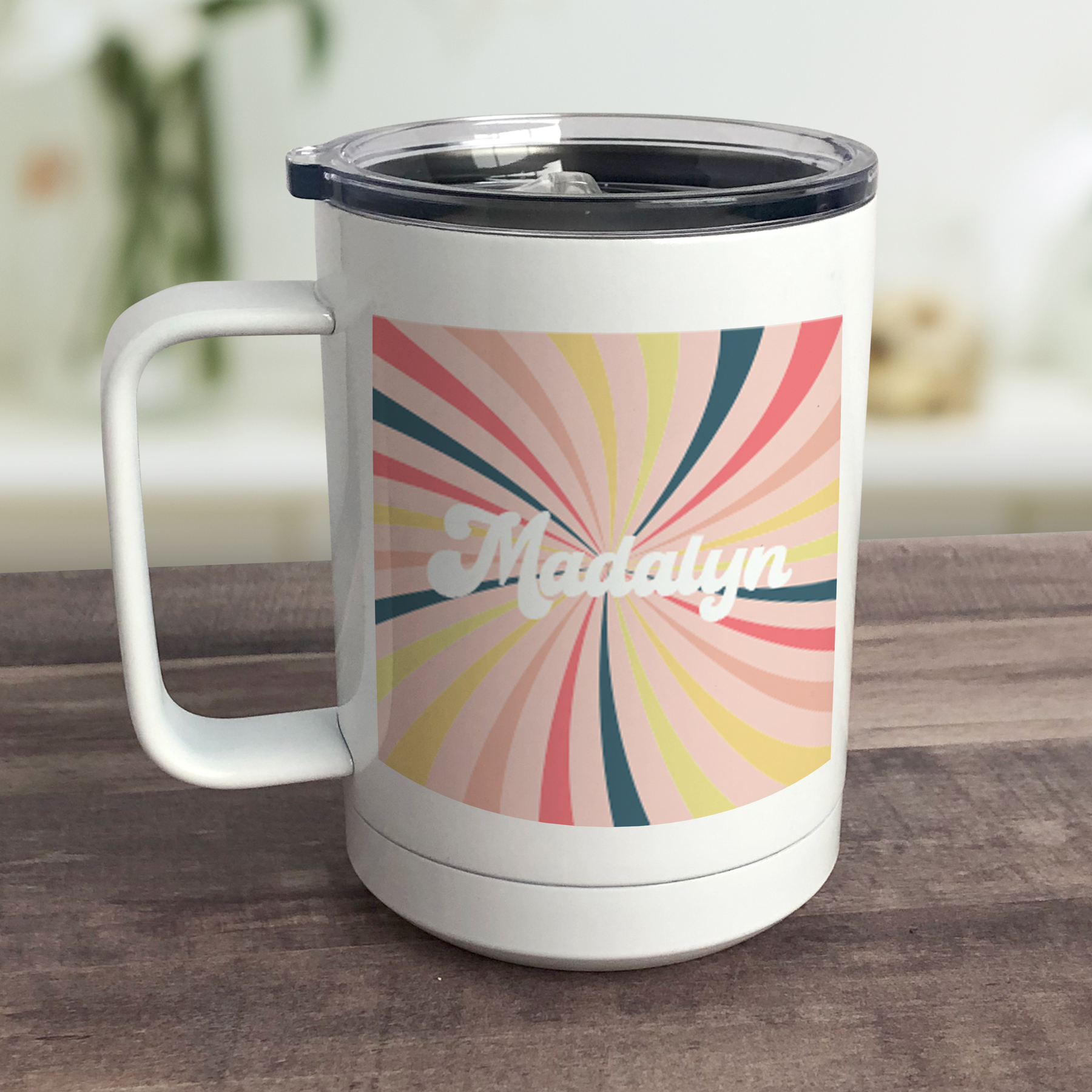 Modern Personalized Name 16oz Stainless Steel Mug, Design: S4 - Everything  Etched