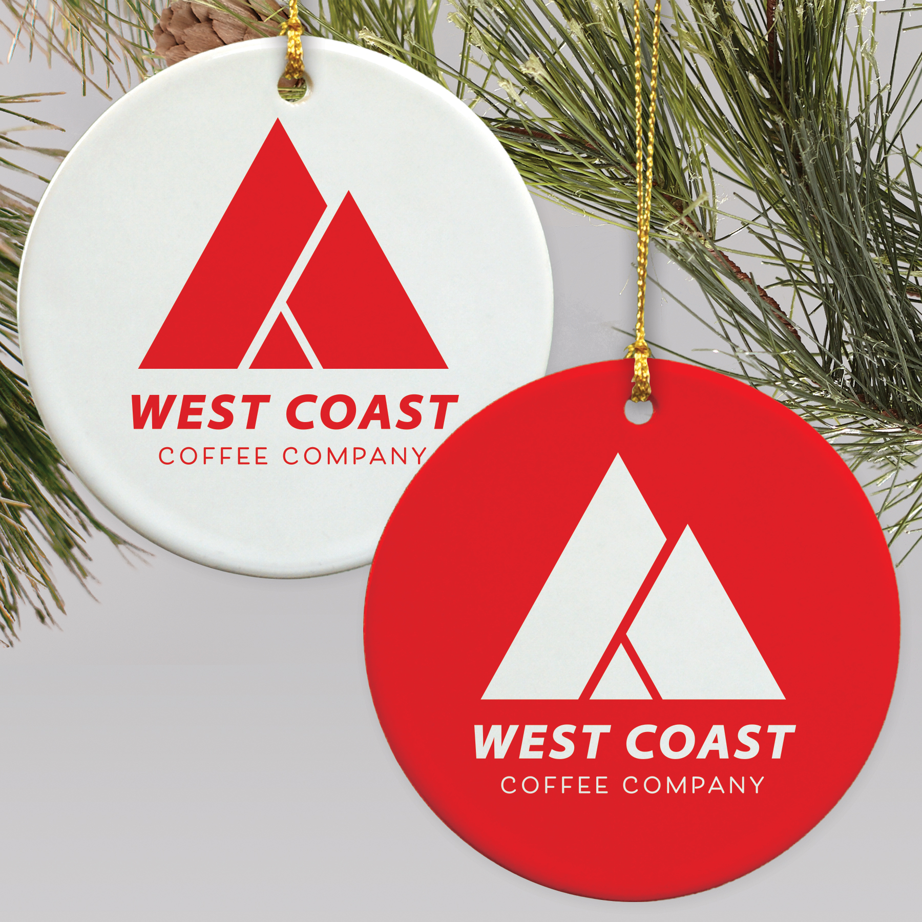 Custom Logo Round Disc Ornament 1495