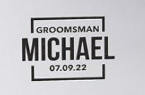 Groomsmen Square Emblem