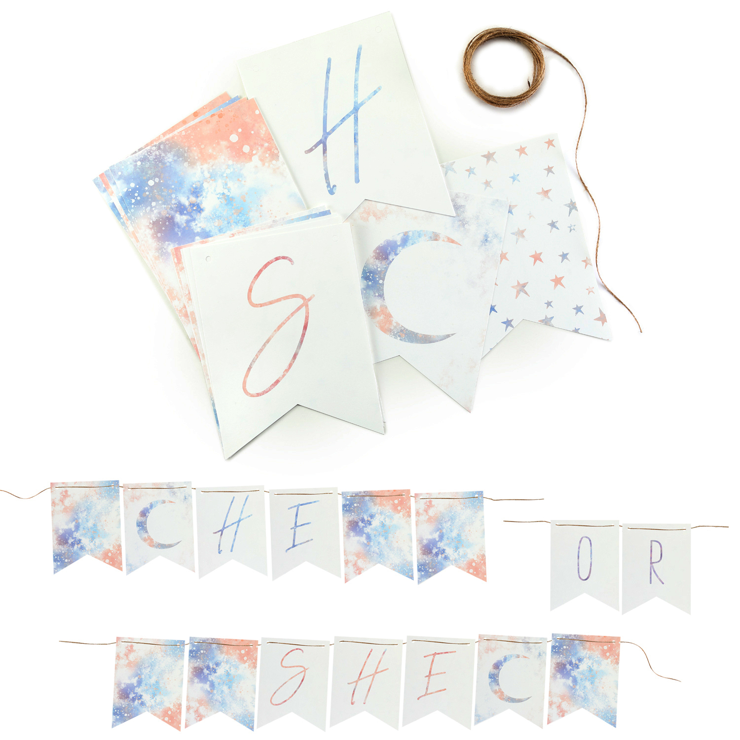 Moon and Stars Baby Shower Banner 13194