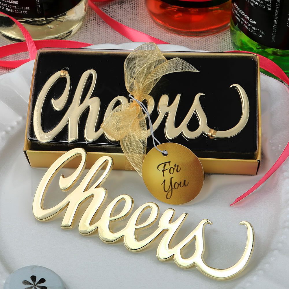 Cheers Script Bottle Opener 10793