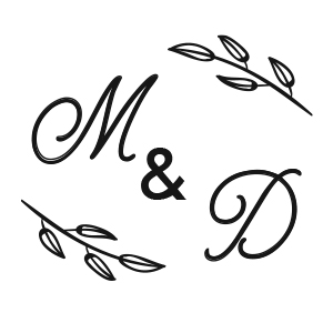 Initials with leaves