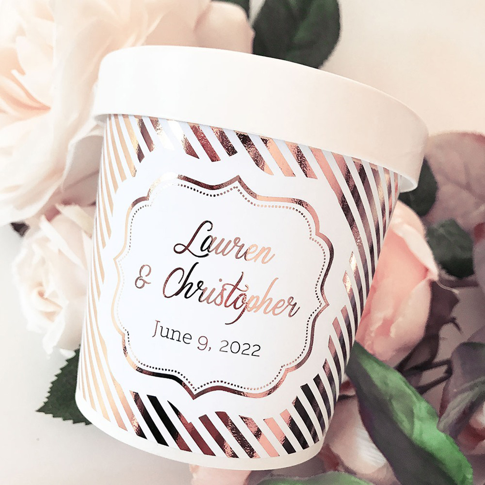 Personalized Birthday Ice Cream Pint Containers - Beaucoup Wedding Favors, Gifts, Supplies & More.