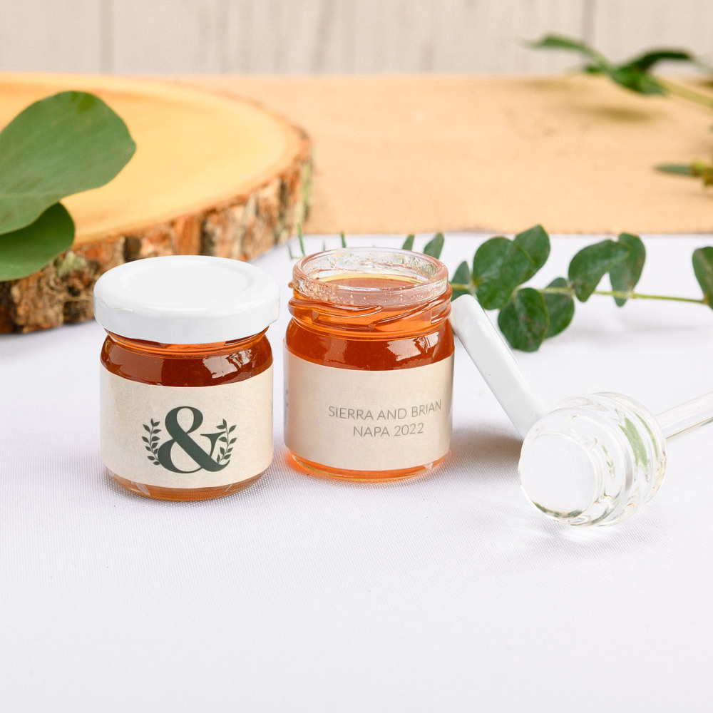 Personalized Honey Jar Wedding Favors Beaucoup