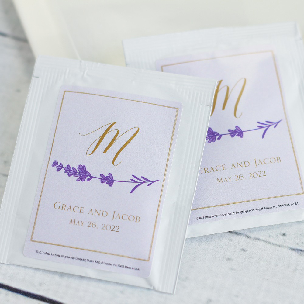 Personalized Wedding Tea Bag Favors Beau Coup