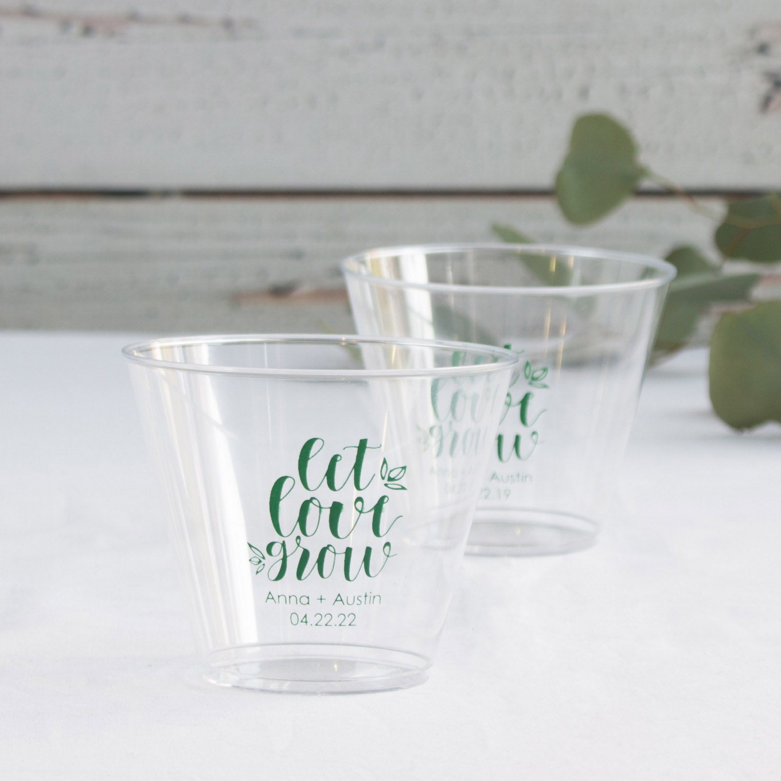 Personalized Clear Plastic Cups Beaucoup