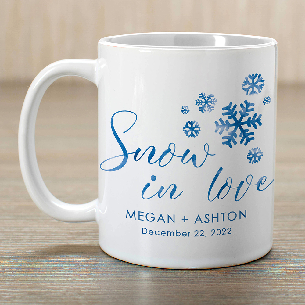 Wedding Favor Coffee Mugs, Wedding Reception, Guest Gifts, Coffee Cups,  Wedding Favors Rustic, Personalized Mugs, Winter Wedding, Coffee Bar