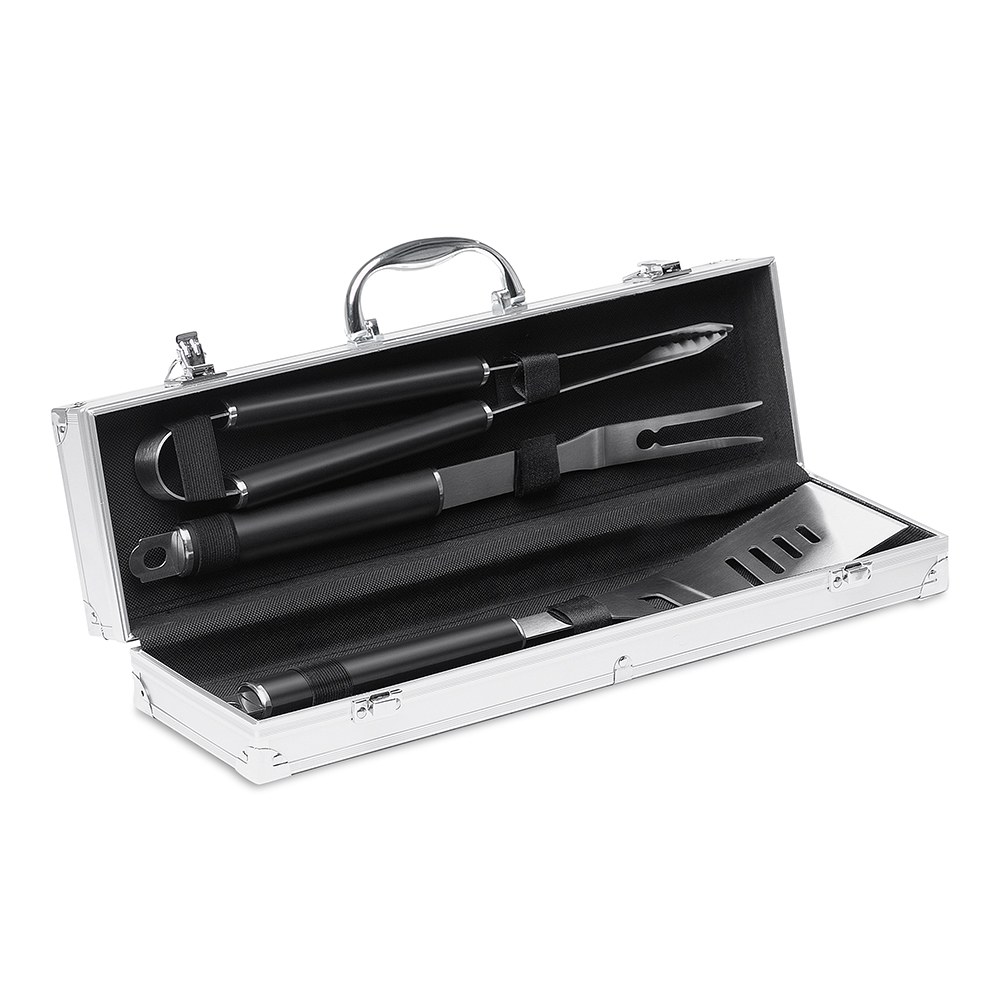 Custom Stainless Steel 13-piece BBQ Grill Master Tool Set