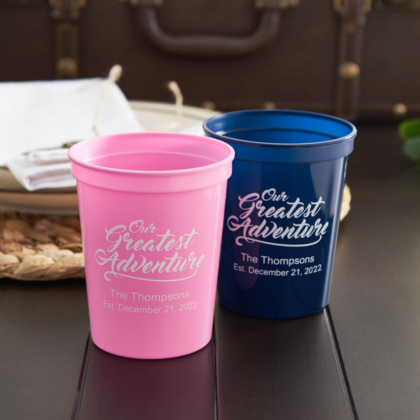 personalized stadium cups cheers wedding cups with names and date Personalized wedding cups personalized wedding favors for guests in bulk 