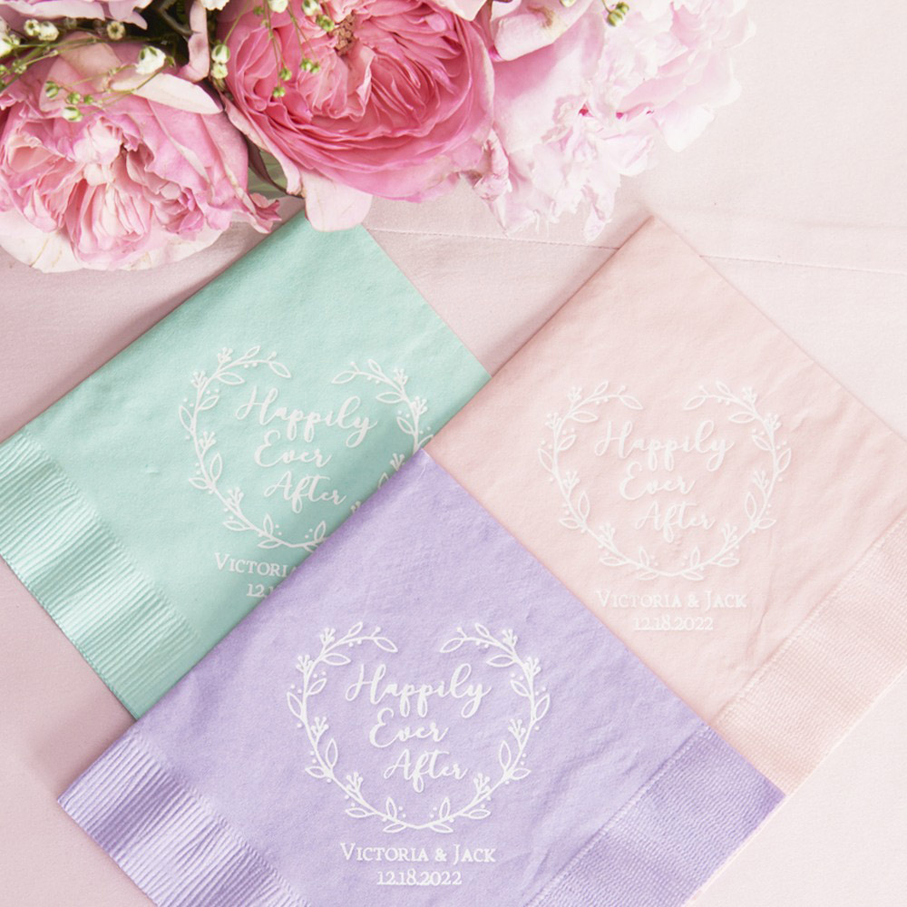 Personalized Wedding Napkins | Beau-coup